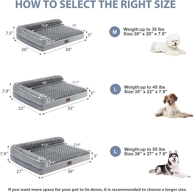 BFPETHOME Orthopedic Dog Bed for Large Dogs-Big Waterproof Sofa Dog Bed - Image 4