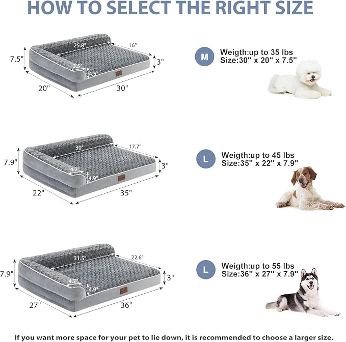 BFPETHOME Orthopedic Dog Bed for Large Dogs-Big Waterproof Sofa Dog Bed - Image 4