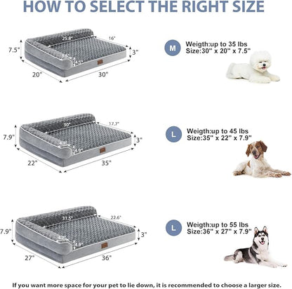 BFPETHOME Orthopedic Dog Beds for Large Dogs-Waterproof Sofa Pet Bed - Image 4
