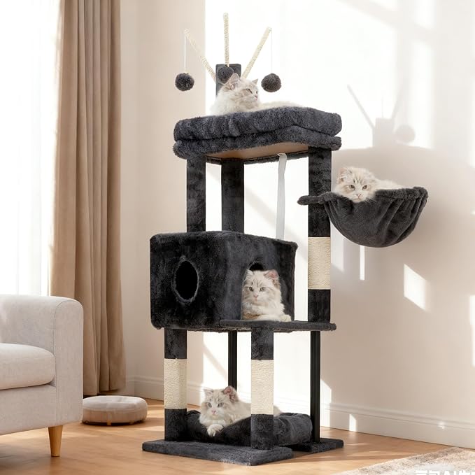 Heybly Cat Tree, 45.3-Inch Cat Tower - Image 9