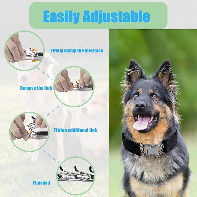 Prong Training Collar for Dogs, Rotating Ring Welding, Adjustable Dog Training - Image 6