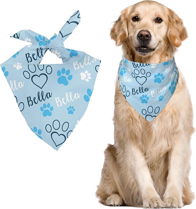 Custom Pet Scarf Personalized Dog Bandana by DOREALA