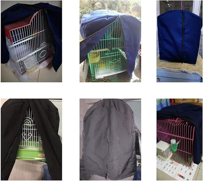 QBLEEV Bird Parrot Cage Cover Shade, Windproof Light-Proof Sleep Reduces - Image 6