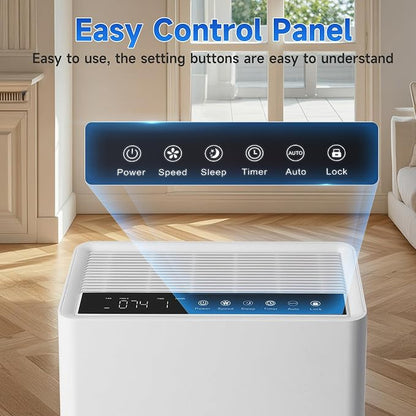 Air Purifiers for Home Large Room, PM 2.5 Display Air Quality Monitor Cover Up - Image 6
