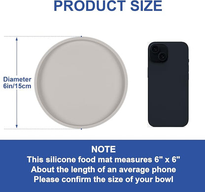 Arespark Pet Silicone Food Mat, Round Eating Tray - Image 5