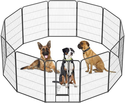 BestPet | Dog Playpen | 40 Inch, 12 Panels | Heavy Duty Metal Pet Exercise Pen by BestPet
