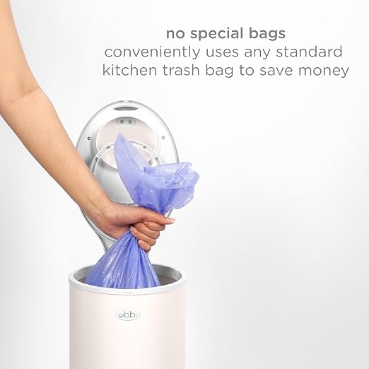 Ubbi Stainless Steel Diaper Pail, Odor Locking, No Special Bag Required - Image 4