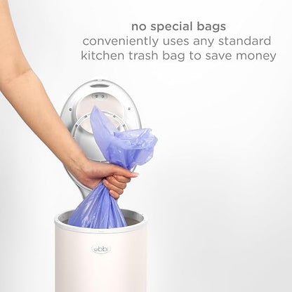 Ubbi Stainless Steel Diaper Pail, Odor Locking, No Special Bag Required - Image 4