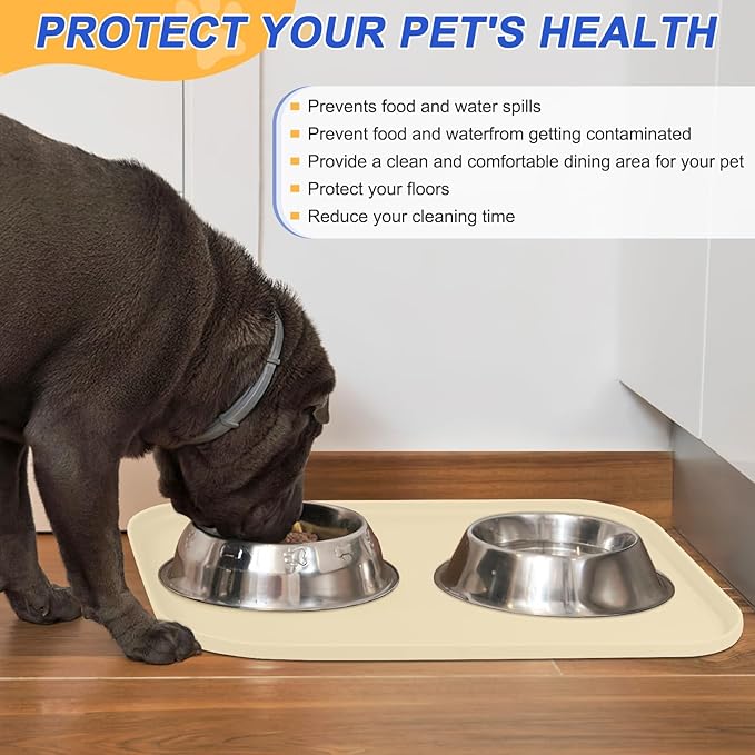 Silicone Pet Feeding Mat with Raised Edge - Image 5