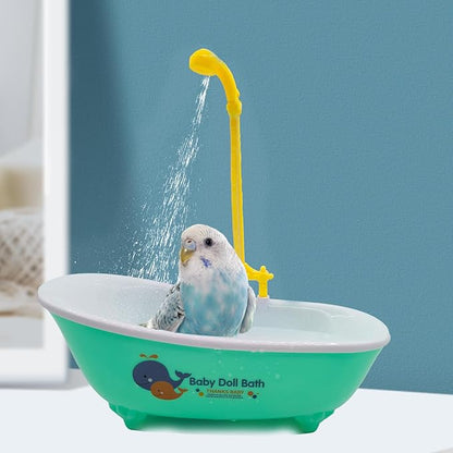 Parrot Automatic Bathtub with Shower, Cute Durable Bird Bath Shower Tub Birds - Image 6