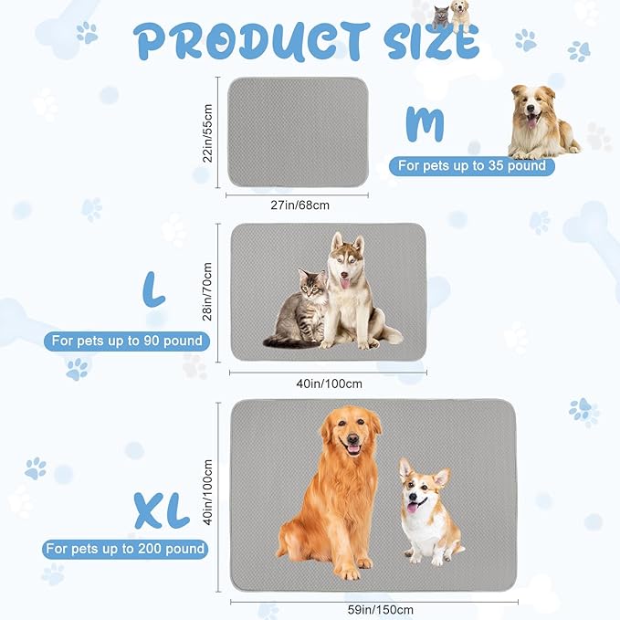 Summer Dog Cooling Mat Washable Ice Silk Self Cool Pad - Image 6