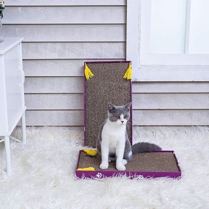 PEEKAB Cat Scratcher Cardboard Wide Scratching Board Reversible Corrugate Cat - Image 6