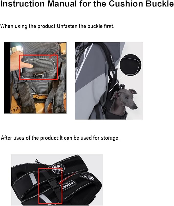 Dog Lift Harness for Small Dogs, Dog Backpack Carrier, Adjustable Padded - Image 7