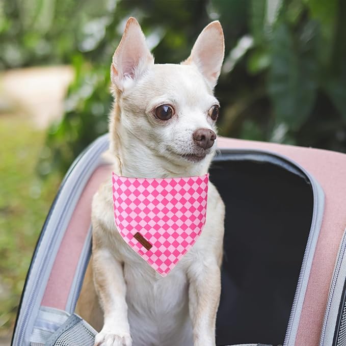 Summer Dog Bandana, UP URARA PUP Pink Bandana - Image 6