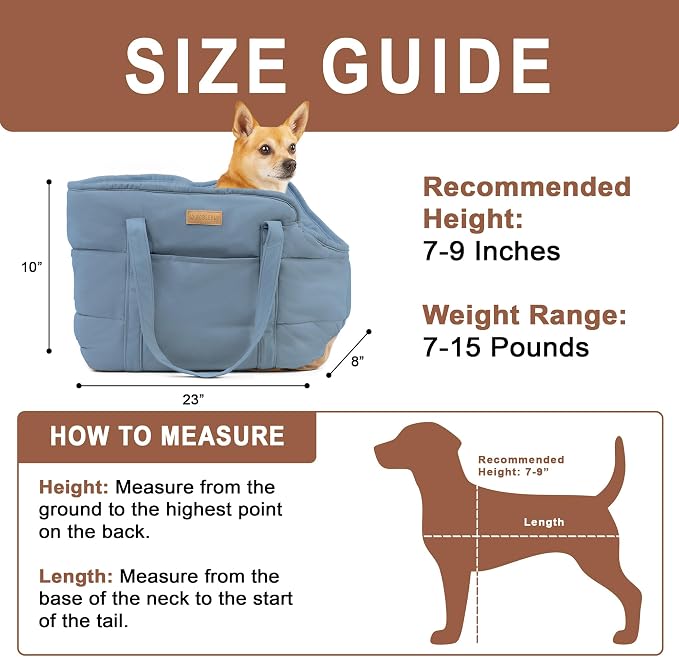 Plush Dog Purse Carrier for Small Dogs, Soft Dog Tote Bag - Image 3