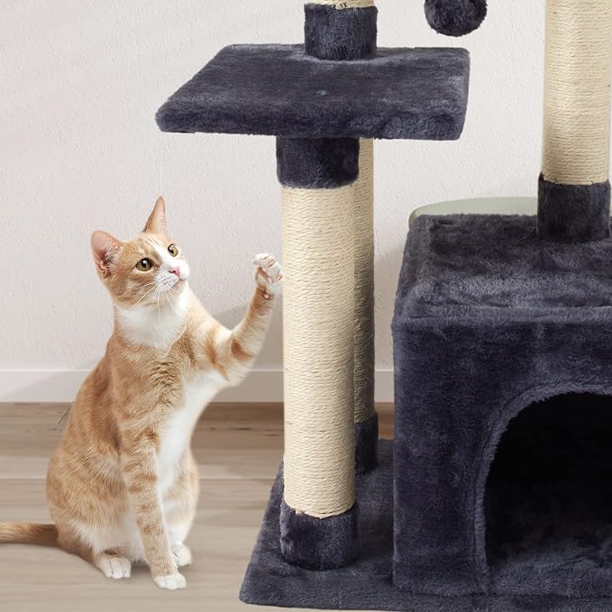 FISH&NAP Cute Cat Tree Kitten Cat Tower - Image 4