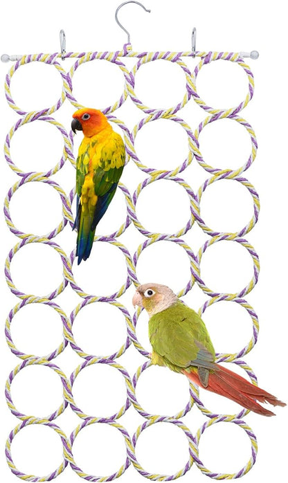 Wontee Bird Rope Climbing Ladder Parrot Hanging Swing Perch by Wontee