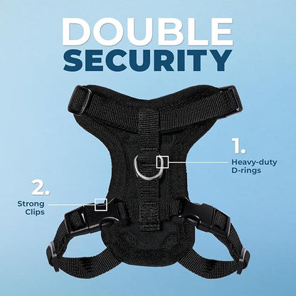 Voyager Escape-Proof Step-in Lock Cat Harness & 5ft Neoprene-Handle Leash Set - Image 2