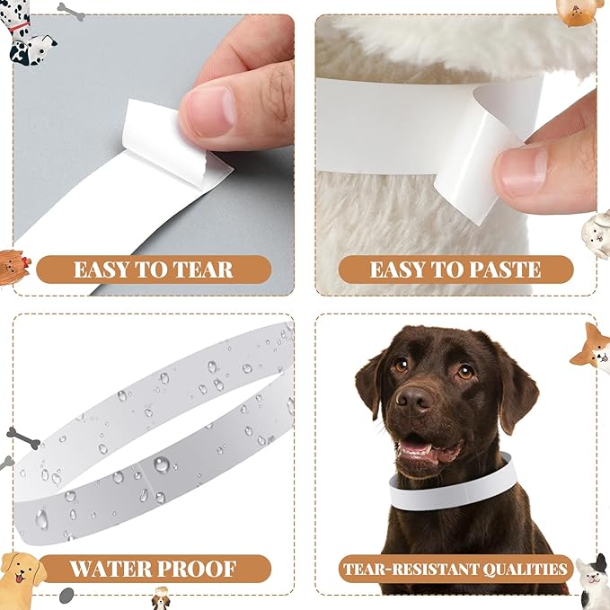 500 Count 20inch Adjustable Paper Dog Collars - Image 3