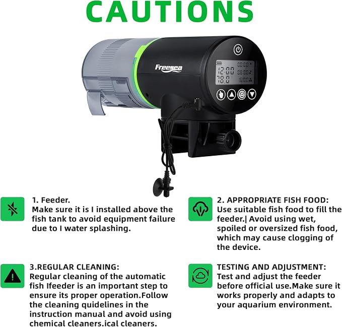 FREESEA Aquarium Automatic Fish Feeder: Programmable Auto Food Dispenser - Image 7