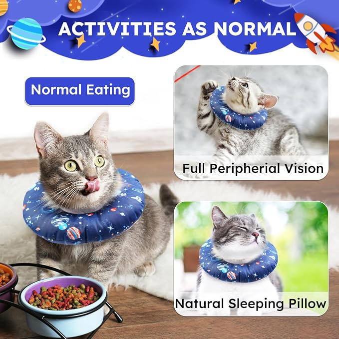 Kitten Cones After Surgery Extra Small Waterproof Cone Collar Soft to Stop - Image 4