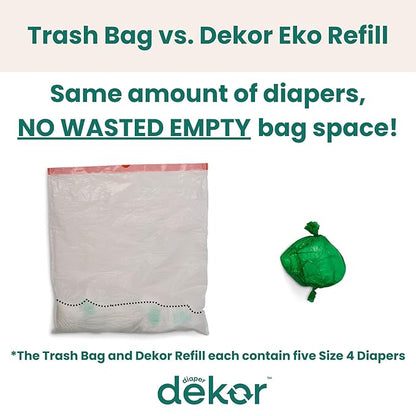 Diaper Dekor CLASSIC Diaper Pail Refills 2 Count Unscented Exclusive - Image 5