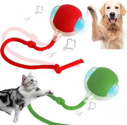 2 PCS Interactive Cat Toy Rolling Ball Chewie Viral Dog Ball, Smart Automatic by JinRui-T