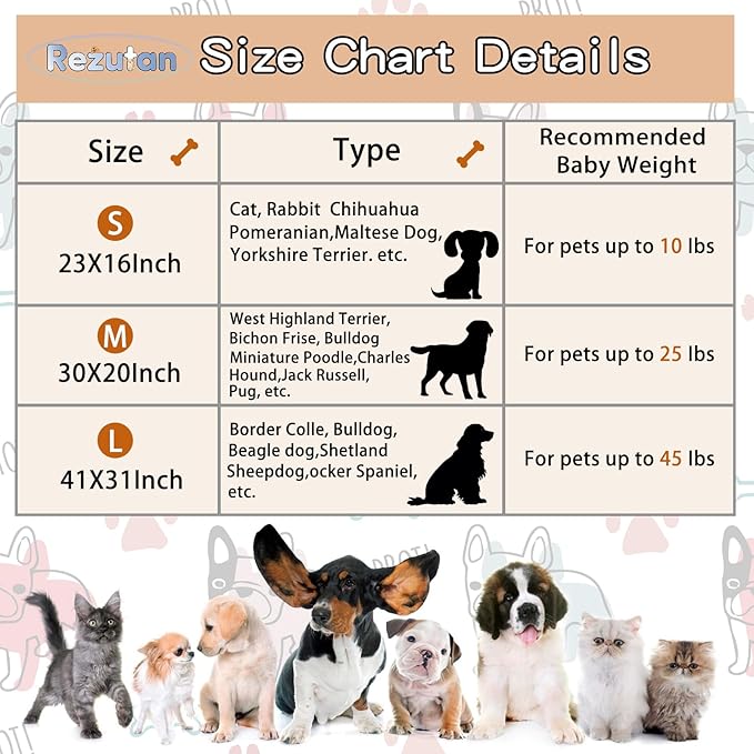 Rezutan 1 Pack 3 Blankets for Dogs, Dog Blanket for Small Pet Cat, Premium Soft - Image 4