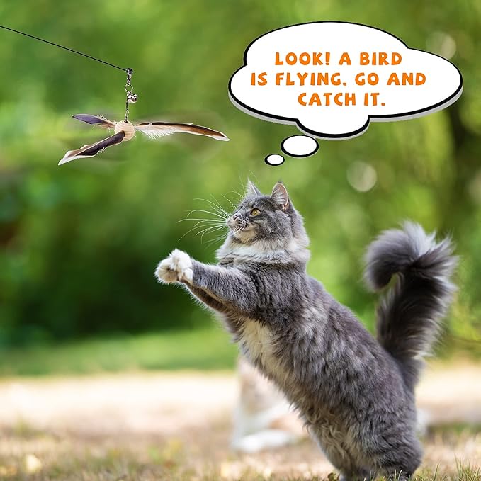 JXFUKAL Cat Wand Toys, Interactive Cat Toys - Image 3