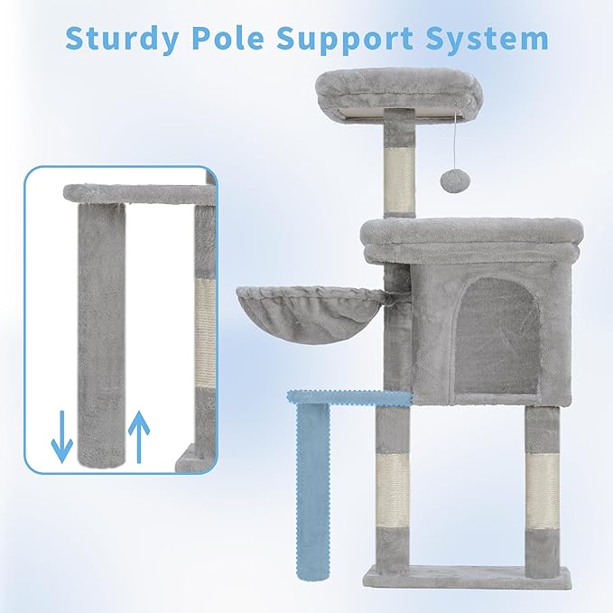 Hey-brother Cat Tree Tower, Scratching Posts - Image 3