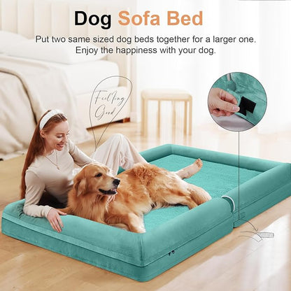 Large Dog Bed Orthopedic Washable: Beds Bolster XL Bed Big XLarge Dogs Egg - Image 3