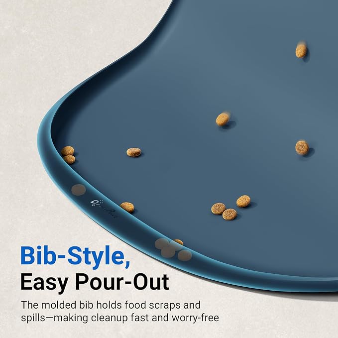 DownyPaws Dog Food Mats for Floors Waterproof, BPA Free Silicone Dog Bowl Mat - Image 5