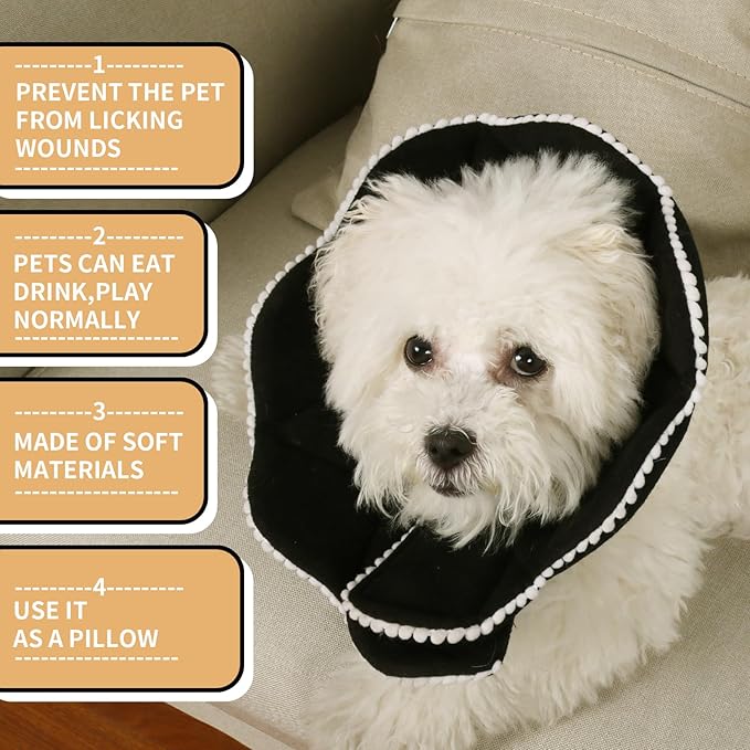 Adjustable Dog Cat Cone, Soft Recovery Cat Cone Collar, Dog Protective Collar - Image 3