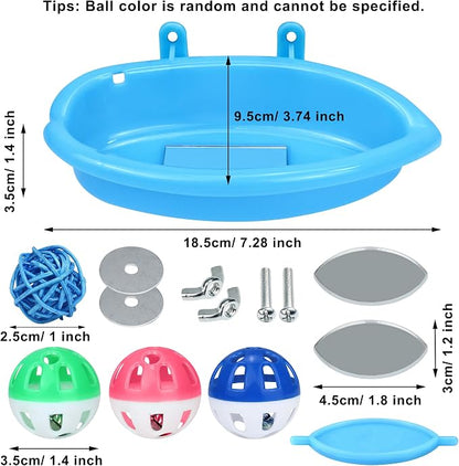 Bird Bath for Cage, Bird Bath Toy - Image 2