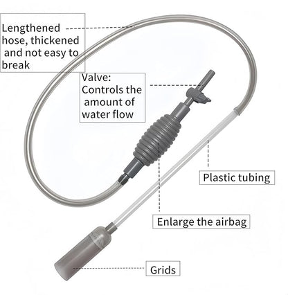 Aquarium Vacuum Gravel Cleaner, Aquarium Siphon, Aquarium Cleaning Tools - Image 2