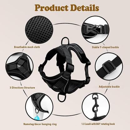 Cat Harness and Leash for Walking, Escape Proof Soft Adjustable Vest Harnesses - Image 4
