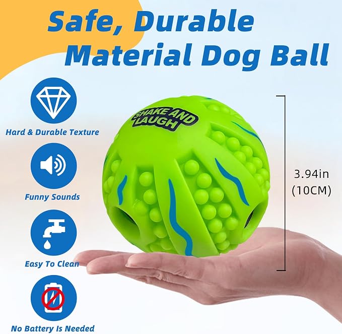 Spiky Interactive Dog Toys Ball, Shaking - Image 4