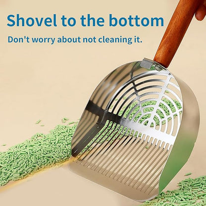 Stainless Steel Metal Cat Litter Scoop - Image 6