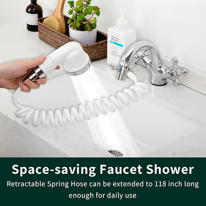 ZCONIEY Sink Faucet Sprayer Attachment, Shower Head Attaches To Tub Faucet - Image 2