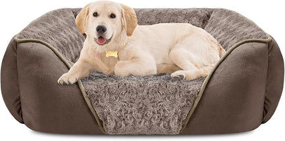 INVENHO Large Dog Bed Rectangle Washable Orthopedic Soft Calming Sleeping by INVENHO