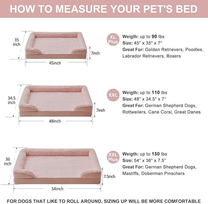 WNPETHOME Dog Beds for Large Sized Dogs, Washable Orthopedic Dog Couch Sofa Bed - Image 4