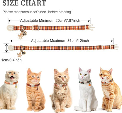 Unique style paws 2 Pack Autumn Halloween Kitten Collar Breakaway - Image 3