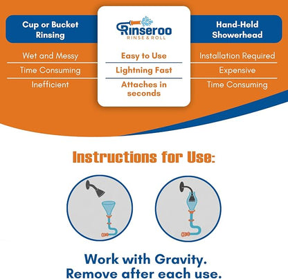 Rinseroo Dog Shower Attachment Hose – Slip-On Pet Sprayer - Image 7
