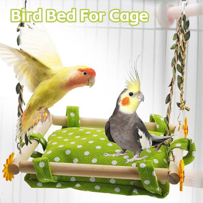 Bird Toy Climbing Hammock Nest Hanging Bird Bed - Image 5