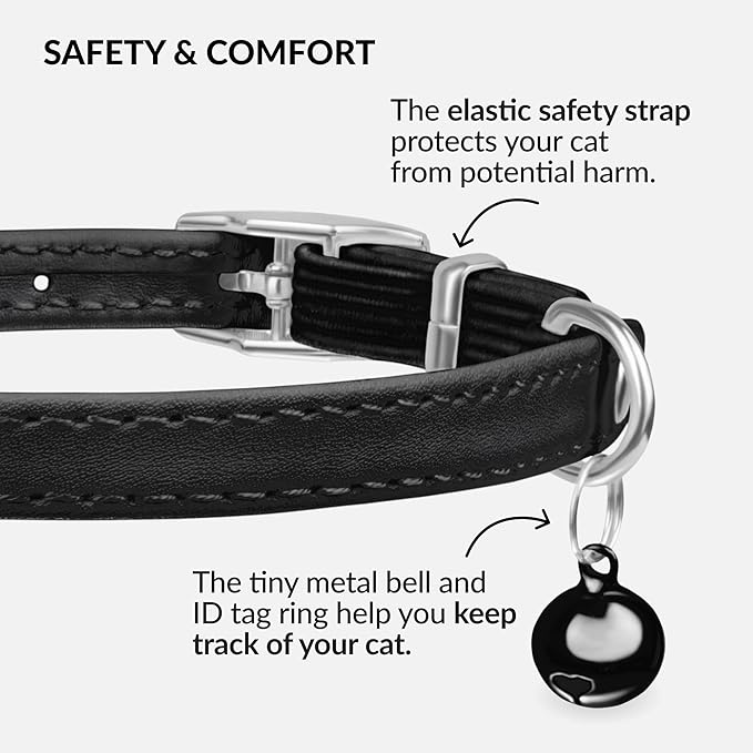 CollarDirect Leather Cat Collar - Image 3