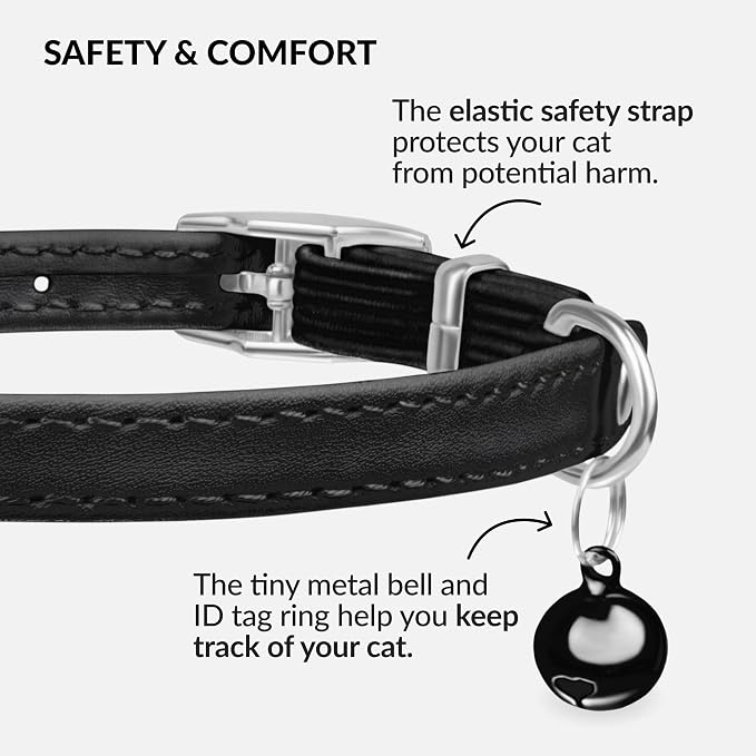 CollarDirect Leather Cat Collar - Image 3