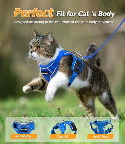 Halypet Cat Harness and Leash Set Escape Proof Adjustable Cat Leash Comfortable - Image 6