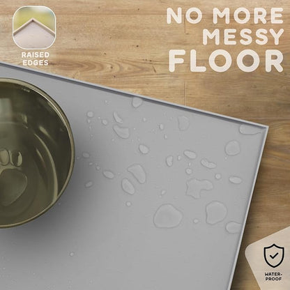 Dog Food Mat - 28x18 Raised Edges Dogs Mat - Image 5