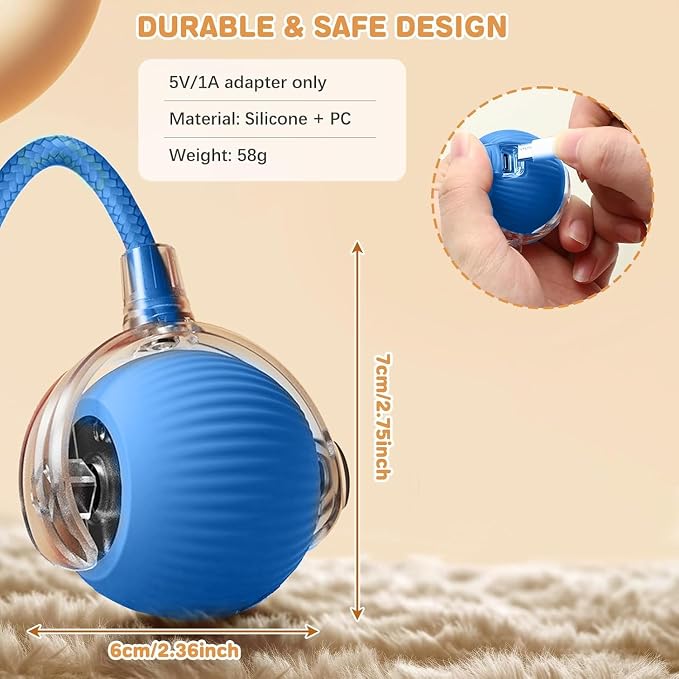 Interactive Cat Toy, Electric Dog BallToy, Cat Toys - Image 6