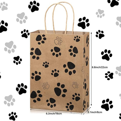 Blulu 20 Pcs Puppy Dog Paw Gift Bags - Image 2